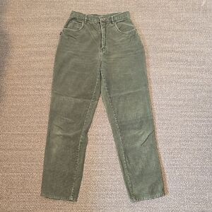 Vintage Green Corduroy Pants